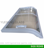 Double Curved Glass Door For Island Freezer